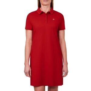 United Colors Of Benetton Red Polo Mini Dress - Classic Collar